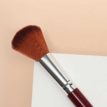 Makeup brush, 14 (+/- 1) cm, brown color-3