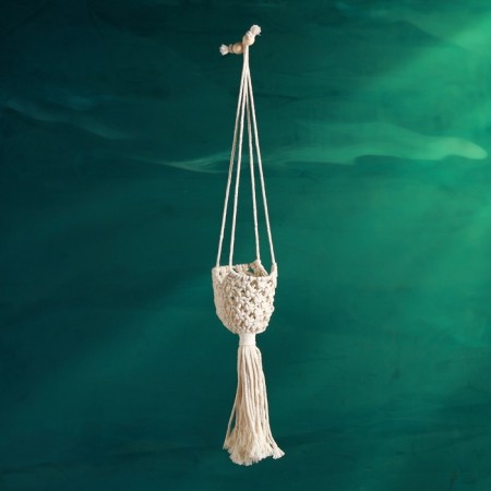 Suspended Kashpo - Macrame "Ulla" 7x7x7cm-1