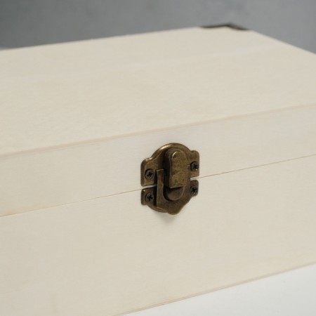 Casket wood for painting "chest" 24x15x8 cm-1