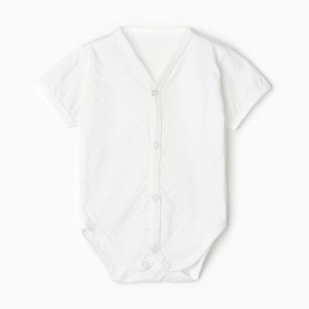 Body with a short sleeve is milk, openwork, height 62 cm