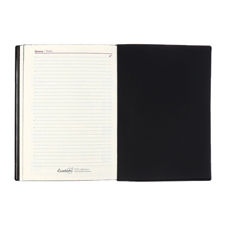 Dated 2025 diary, Escalada, A6+ 176 sheets, soft cover, artificial leather, pancake embossing, tinted block 70 g/m2, black-13