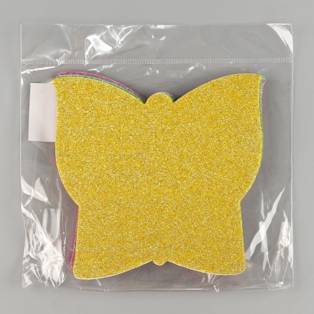 A set of stickers from EVA "Butterflies", 6 pcs., Mix color-5