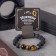 Bracelet unisex "lava" tiger eye, black-brown color