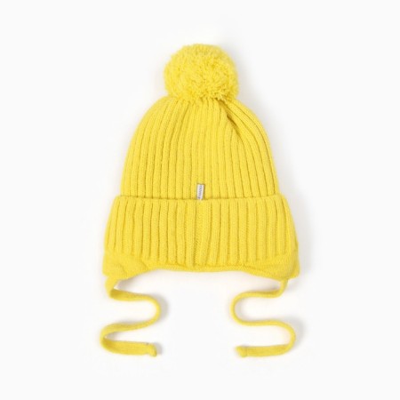 Children's hat, yellow color, size 52-54-2