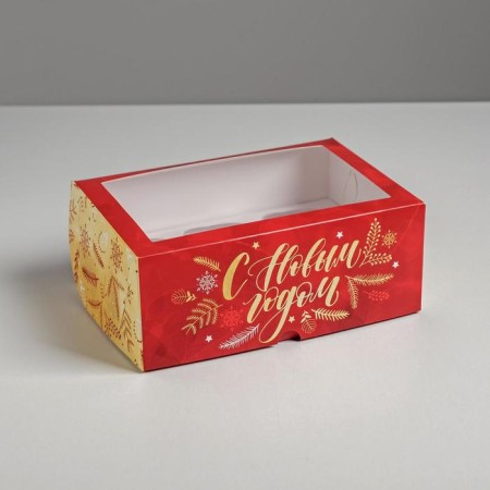 Box for Capcakes "Time of Magic" 17 x 25 x 10cm, New Year-1