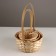 A set of baskets of 3 pcs, d21x10xh36cm, natural, bamboo