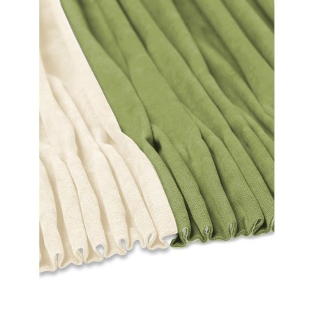 Set of curtains "Canvas", size 200x260 cm, 2 pcs, olive color, milk-2