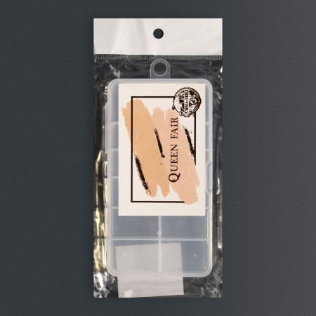 Organizer for decor, with a suspension, 11 cells, 14.5 × 8 × 1.7 cm, the color is transparent-6