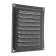 Ventilation grate Zein Lux RM1515SR, 150 x 150 mm, with a grid, metal, silver