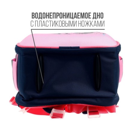 Frame backpack 38 x 30 x 17 cm, ergonomic back, Calligrata Probag "Cat" (school)-3