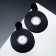 Acryl Earrings "vinyl" records, black and white color