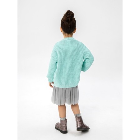 Cardigan Children's Knit, height 104 cm, mint color-7