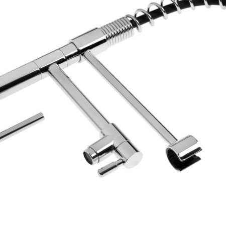 Accoona A5490-7 kitchen mixer, one-leaf, flexible spout, chrome-2