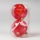 Set of balls plastic D-8 cm, 2 pcs "Winter Fairy Tale" White-red