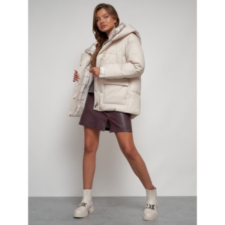 Winter jacket, size 48, beige color-15