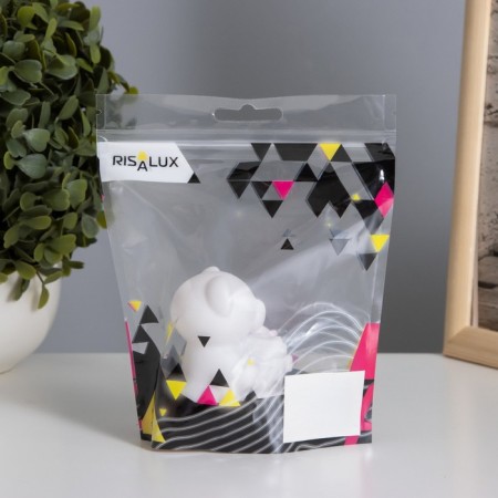 Nightlight "Bear with a rose" 2W LD LR44 white 4x5.5x7cm-6