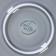 Porcelain dish for pizza "Watercolor", d = 32 cm, color gray color