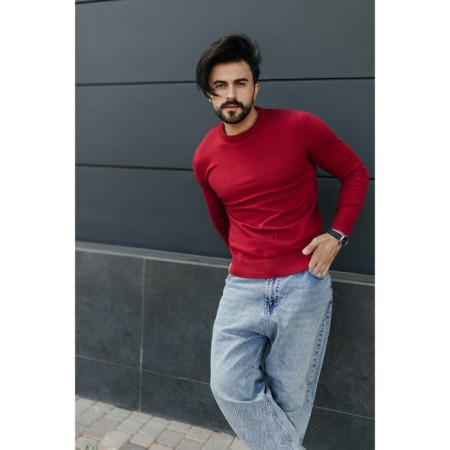 Jumper male ise, size 54, red color-1