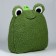 Baby backpack for the girl "Frog", plush