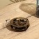 Compass with sunny clock 11 cm, brass