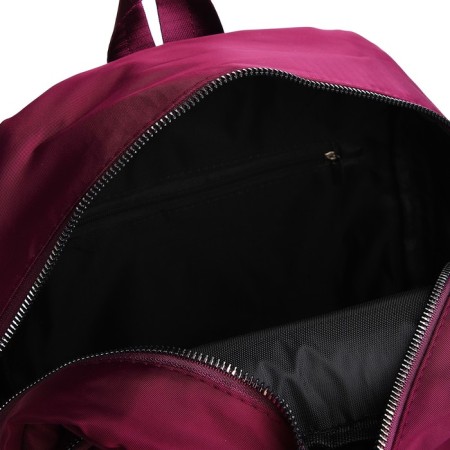 City backpack of textiles on lightning, 2 outer pockets, purple color-3