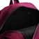 City backpack of textiles on lightning, 2 outer pockets, purple color