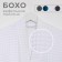 Wafel dressing gown men's elongated Ethel "BOHO" size 54-56, color white, 100% cotton, 290 g/m2