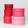 Set of round boxes 5 in 1 "Panton 200", 23 x 23 x 14 - 15 x 15 x 10 cm