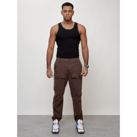 Cargo jeans men, size 44-46, brown color-6