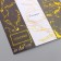 Stick Paper "Marble with gold" embossing 3x9 cm sheet 10x10 cm