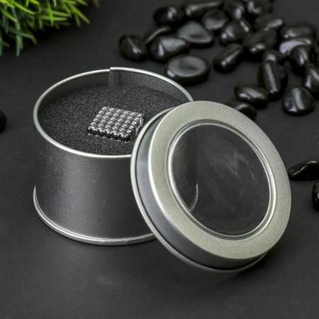 Antistress Magnet "Neokub" 216 balls d = 0.3 cm (silver)-2