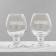 Gift set of glasses for cognac "Dad and Mom", 265 ml.