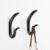 Furniture hook Cappio Duck, two -rod, black color, 4 pcs.