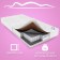 Mattress children's sleep factory "fluffy", size 60x160 cm, height 15 cm, jacquard
