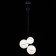 Suspended EVOLUCE lamp. Sle103183-03. Satturo. 3x60 watts, E27, 30x30x120 cm, black color