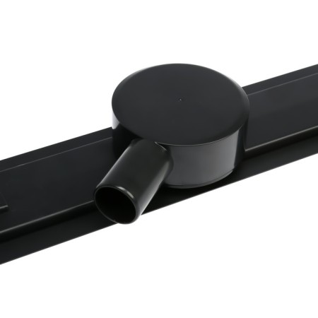 TIM BAD554002BK, 70 x 400 mm, tiles, siphon with a rotation angle of 360 °, black-matte-5
