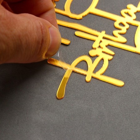 Topper "Happy Birthday", Color Gold-2