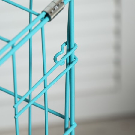 A cage with a hatch for dogs and cats, 85 x 60 x 70 cm, blue-13