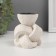 Gypsum candlestick, metal per 1 candle "node" d = 3.8 cm 8x8.8x10.5 cm