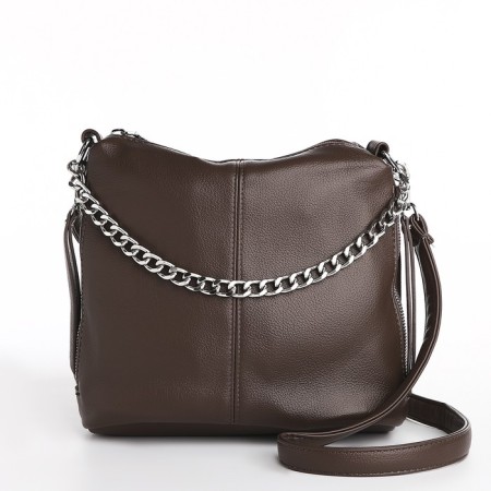 Love bag with lightning, brown color