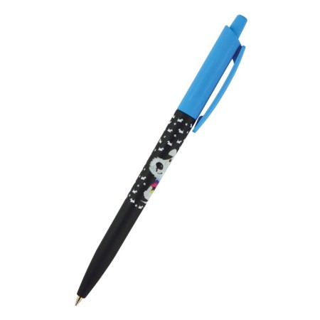 Automatic ball handle, happyclick "puppy", node 0.5 mm, blue rod-1