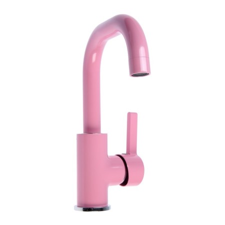ACCOONA A9687J shell mixer, single -leaf, pour length 139 mm, pink-1