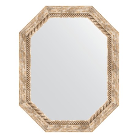 Mirror in the baguette frame, Provence with weaving 70 mm, 58x73 cm