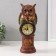 Polystone souvenir with clinics "Eagle in a green jacket on the column" 15x12.5x32 cm