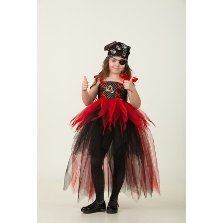 Pirate carnival costume, make yourself, corset, ribbons, brooches, accessories