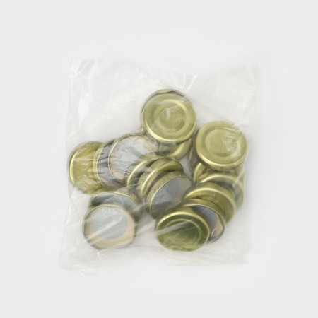 A set of metal lids for bottles, 20 pcs, so-43 mm-4