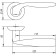 Separate handle Fuaro Boston Ar Cp-8, square 8x140 mm, screed m4 10x50x50 mm, color chromium