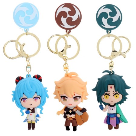 Toy - Funny Box Surprise "Anime": children's keychain, stickers, card, color mix-3