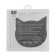 Vento cat door door, 150 x 150 mm, opening 40 mm, white opening