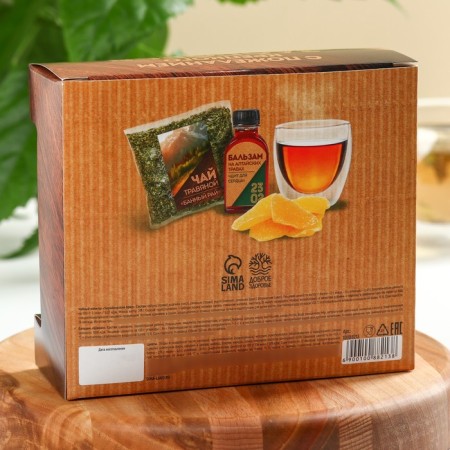 Set "For Male Health": Balm 100 ml., Ginger centers 30 g, herbal tea 20 g. 20 g.-4